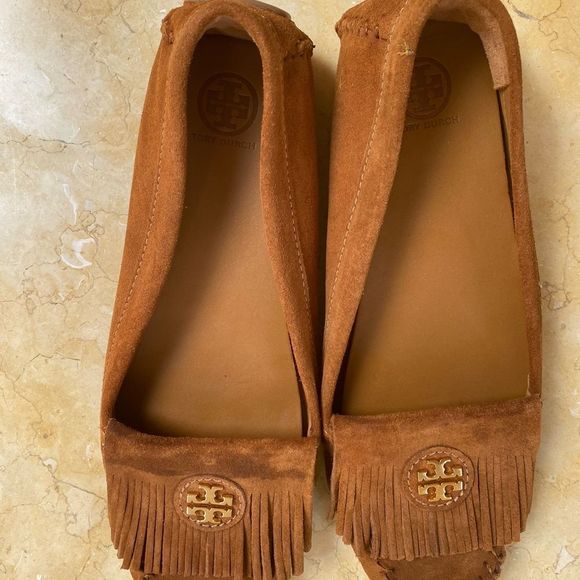 Tory Burch brown suede loafer - size 10.5